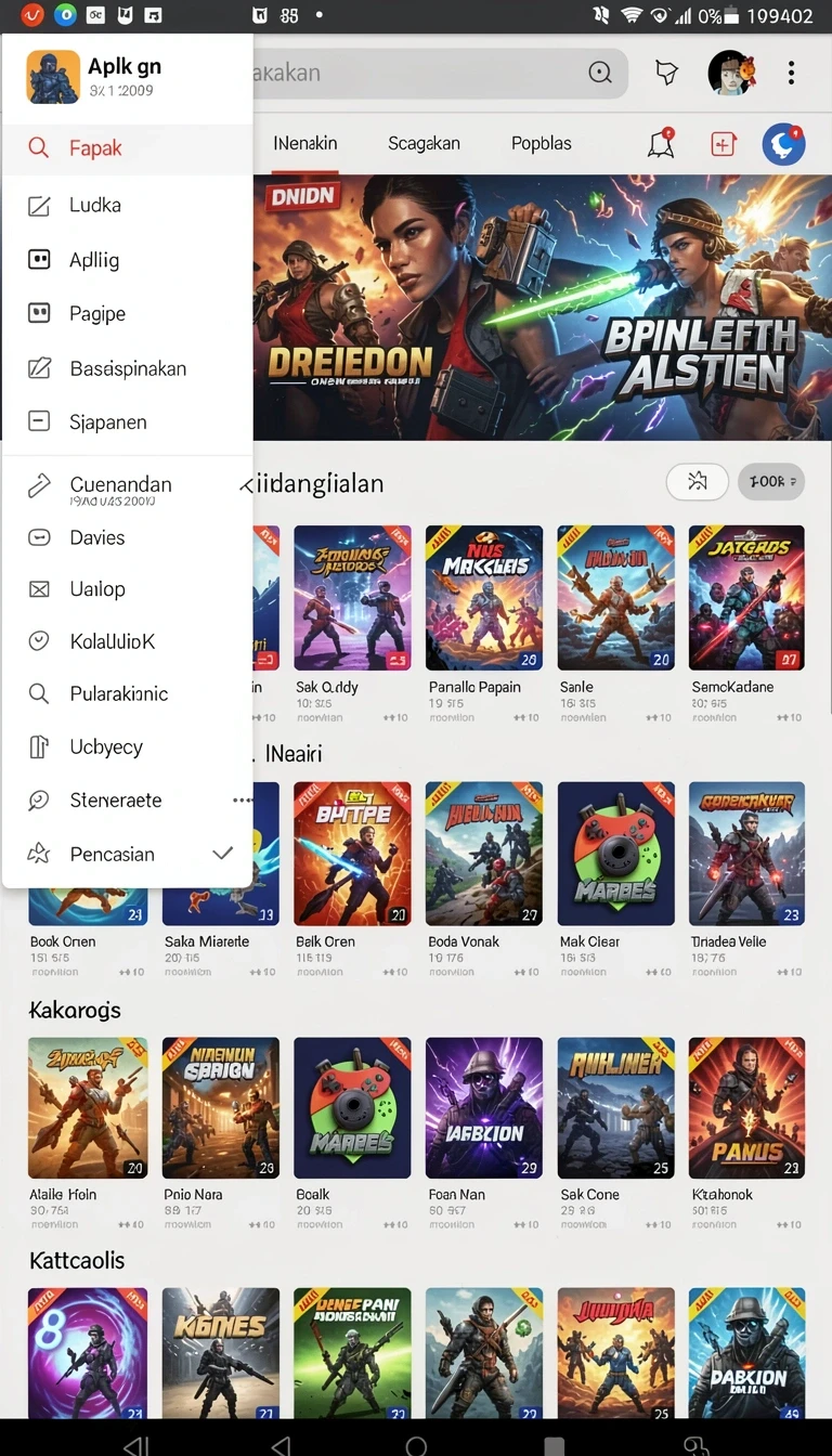Tampilan utama aplikasi Review Aplikasi benteng786 Versi Terbaru yang intuitif dan efisien.
